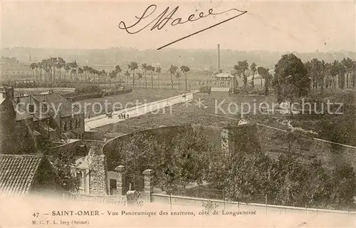 AK / Ansichtskarte Saint Omer_Pas de Calais Vue Panoramique des environs cote de Longuenesse Saint Omer_Pas de Calais