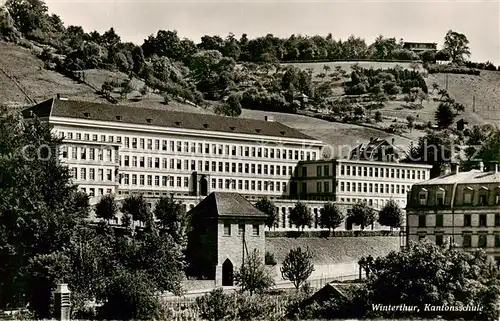 AK / Ansichtskarte Winterthur__ZH Kantonsschule 
