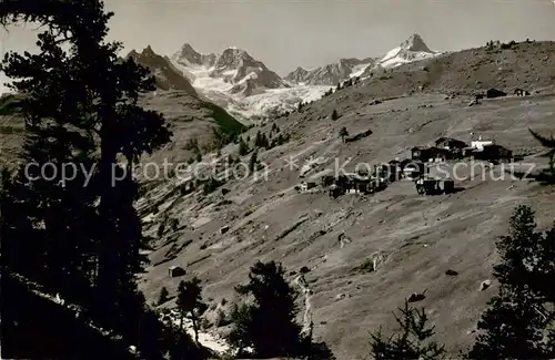 AK / Ansichtskarte Findelen_VS Gabelhoerner Zinal Rothorn Findelen_VS