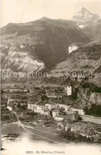 AK / Ansichtskarte St_Maurice__Valais_VS Panorama 