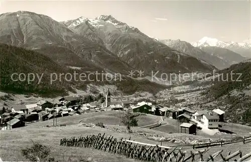 AK / Ansichtskarte Bellwald_VS mit Weisshorn 