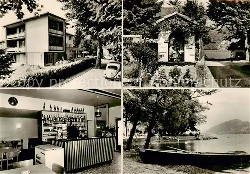 AK / Ansichtskarte Magliaso_TI Casa Molina Bar Lago di Lugano 
