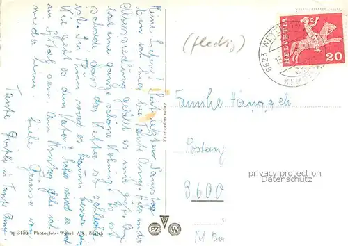 AK / Ansichtskarte Wetzikon__ZH Strassenpartie Kirchturm 