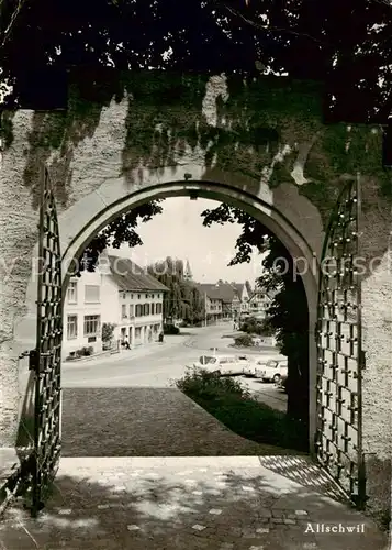 AK / Ansichtskarte Allschwil Blick durchs Tor  Allschwil