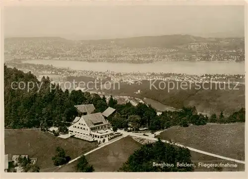 AK / Ansichtskarte Baldern_ZH Berghaus Baldern Fliegeraufnahme 