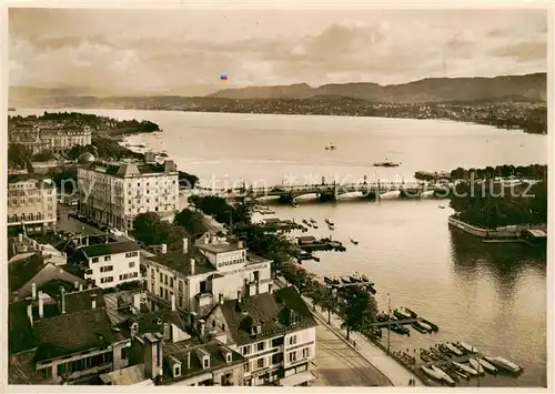 AK / Ansichtskarte Zuerich_ZH Fliegeraufnahme Zuerich_ZH