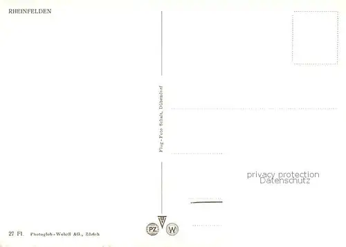 AK / Ansichtskarte Rheinfelden_AG Fliegeraufnahme Rheinfelden AG
