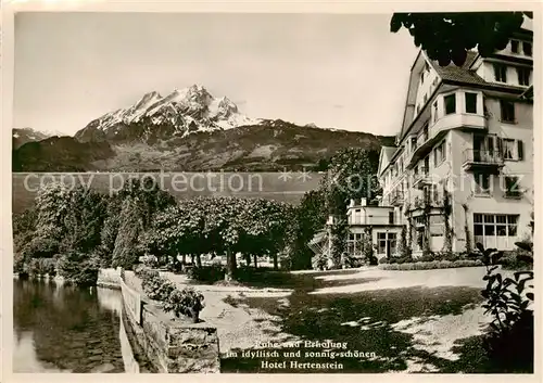 AK / Ansichtskarte Hertenstein_Vierwaldstaettersee Hotel Hertenstein 