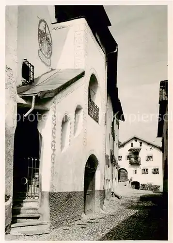 AK / Ansichtskarte Schuls_Scuol_GR Engadinerhaus 