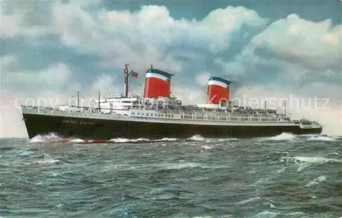 AK / Ansichtskarte  Dampfer_Oceanliner S.S.United States  