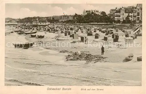 AK / Ansichtskarte  Bansin_Ostseebad Strandpartie Bansin_Ostseebad