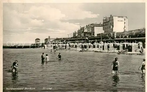 AK / Ansichtskarte  Borkum_Nordseeheilbad Strand 