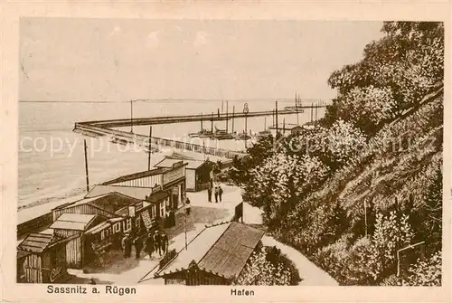 AK / Ansichtskarte  Sassnitz_Ostseebad_Ruegen Hafen Sassnitz_Ostseebad_Ruegen