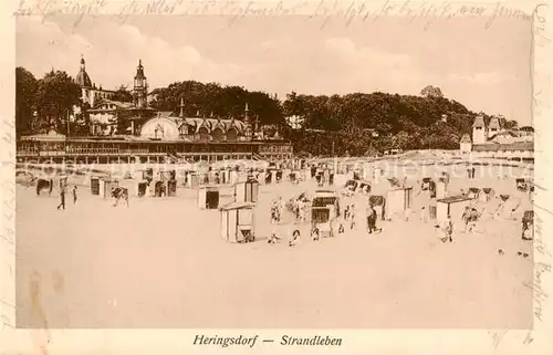 AK / Ansichtskarte  Heringsdorf__Ostseebad_Usedom Strandleben 