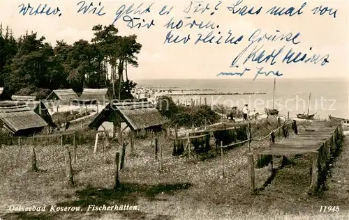 AK / Ansichtskarte  Koserow_Ostseebad_Usedom Fischerhuetten Koserow_Ostseebad_Usedom