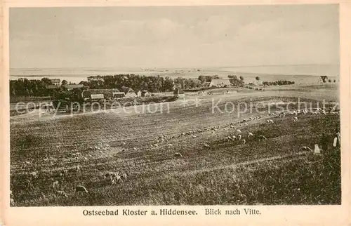 AK / Ansichtskarte  Kloster_Hiddensee Blick nach Vitte Kloster_Hiddensee