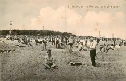 AK / Ansichtskarte  Wilhelmshaven Strandleben im Freibad Wilhelmshaven