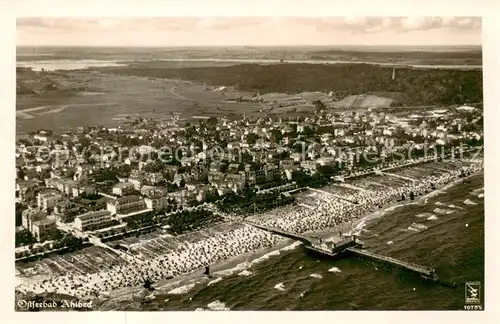 AK / Ansichtskarte  Ahlbeck_Ostseebad Fliegeraufnahme Ahlbeck_Ostseebad