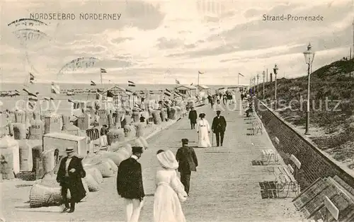 AK / Ansichtskarte 73822805 Norderney_Nordseebad Strand Promenade Norderney_Nordseebad