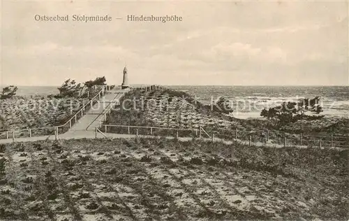 AK / Ansichtskarte  Stolpmuende_Ustka_Ostseebad_Pommern_PL Hindenburghoehe 