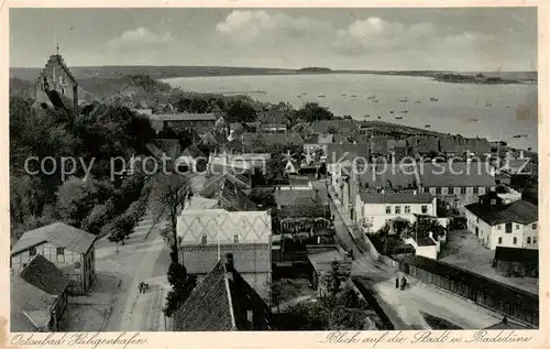 AK / Ansichtskarte  Heiligenhafen_Ostseebad Blick auf Stadt und Badeduene Heiligenhafen_Ostseebad