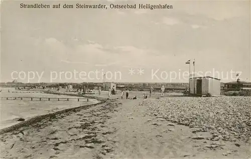 AK / Ansichtskarte 73822827 Heiligenhafen_Ostseebad Strandleben auf dem Steinwarder Heiligenhafen_Ostseebad