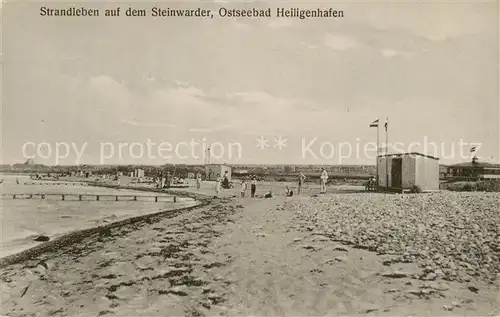 AK / Ansichtskarte  Heiligenhafen_Ostseebad Strandleben auf dem Steinwarder Heiligenhafen_Ostseebad