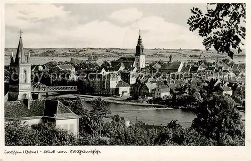 AK / Ansichtskarte  Crossen__Oder_Krosno_Odrzanskie_PL Blick von Wilhelmshoehe 