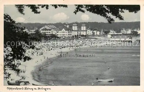 AK / Ansichtskarte  Binz_Ruegen Strand Hotels Binz_Ruegen