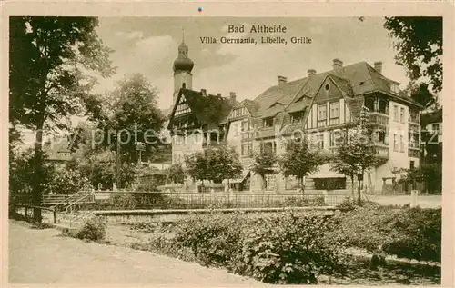 AK / Ansichtskarte  Bad_Altheide_Polanica-Zdrój Villa Germania Libelle Grille 