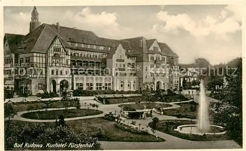 AK / Ansichtskarte  Bad_Kudowa_Kudowa-Zdroj_Niederschlesien_PL Kurhotel Fuerstenhof 