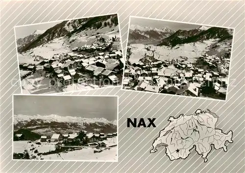 AK / Ansichtskarte Nax sur Sion_VS Vue aerienne 
