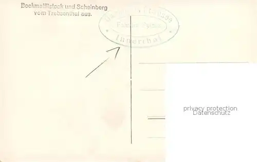 AK / Ansichtskarte Innerthal_Innertal_SZ Bockmattlistock und Scheinberg vom Trebsenthal aus 