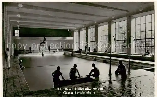 AK / Ansichtskarte Basel_BS Hallenschwimmbad Grosse Schwimmhalle Basel_BS