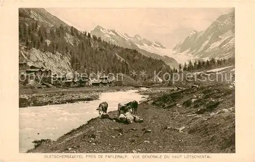 AK / Ansichtskarte Fafleralp__Loetschental_VS Gletscherstaffel pres de Fafleralp Vue generale 