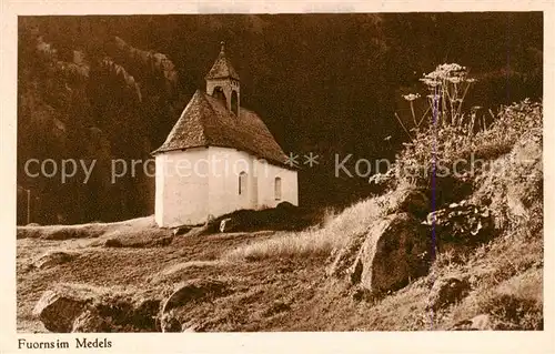 AK / Ansichtskarte Fuorns_Medels_Platta_Oberland_GR Kapelle 