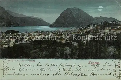 AK / Ansichtskarte Lugano_Lago_di_Lugano_TI Panorama 