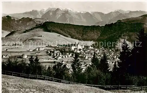 AK / Ansichtskarte Einsiedeln__SZ Panorama mit Glaernisch 