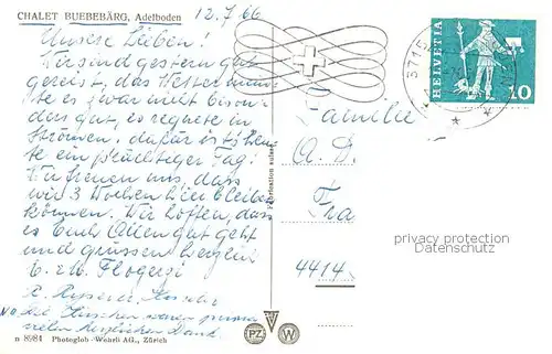 AK / Ansichtskarte Adelboden_BE Chalet Buebebaerg 
