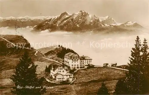 AK / Ansichtskarte Rigi_Staffel und Pilatus Panorama Rigi_Staffel