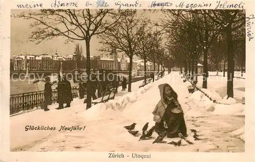 AK / Ansichtskarte Zuerich_ZH Utoquai Zuerich_ZH