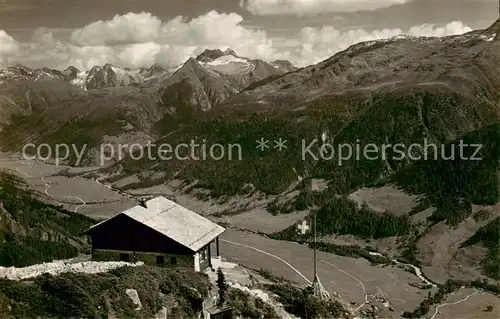 AK / Ansichtskarte Muenster_Goms_VS Galmihorn Huette Panorama 