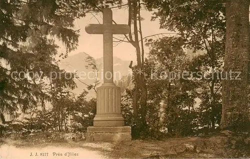 AK / Ansichtskarte Illiez_Val d_Illiez_VS Wegekreuz 