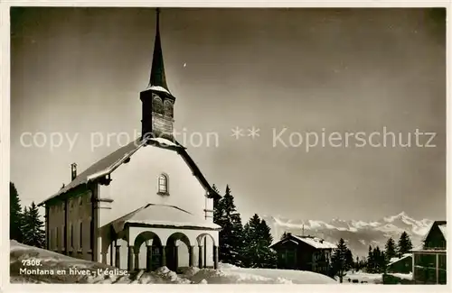 AK / Ansichtskarte Montana Vermala Eglise Montana Vermala