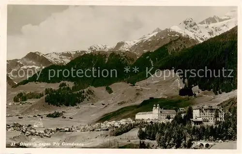 AK / Ansichtskarte Disentis_GR mit Piz Glendusas Disentis GR