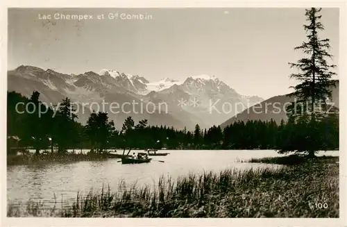 AK / Ansichtskarte Lac_Champex_VS et Gd Combin 