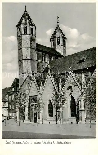 AK / Ansichtskarte  Bad_Gandersheim Stiftskirche Bad_Gandersheim