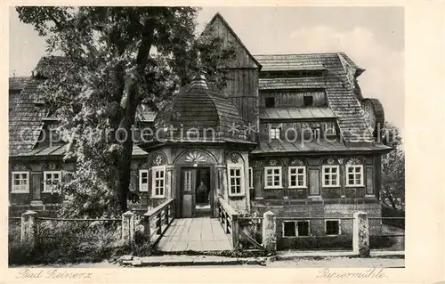 AK / Ansichtskarte 73823024 Bad_Reinerz_Duszniki-Zdrój_PL Papiermuehle 