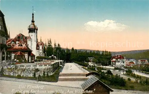 AK / Ansichtskarte  Bad_Flinsberg_Swieradow_Zdroj_PL Partie am Kurhaus von Villa Am Waeldchen 