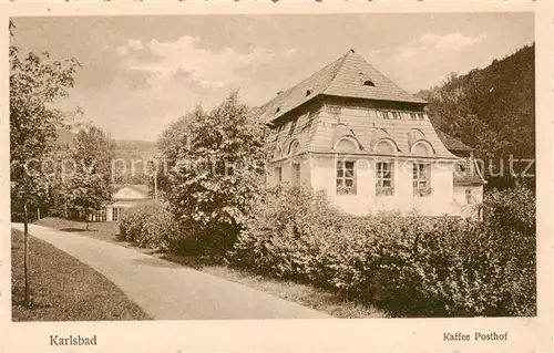 AK / Ansichtskarte  Karlsbad_Eger_Karlovy_Vary Kaffee Posthof 